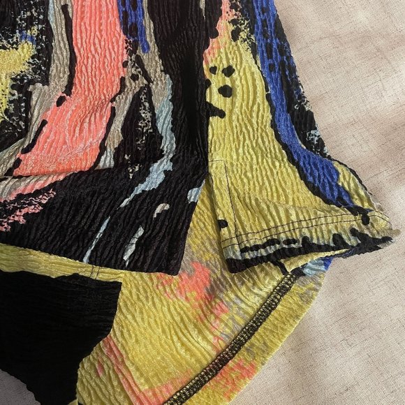 Jamie Sadock Sleeveless Zip Polo Top Multicolor Sz Large - Picture 6 of 11